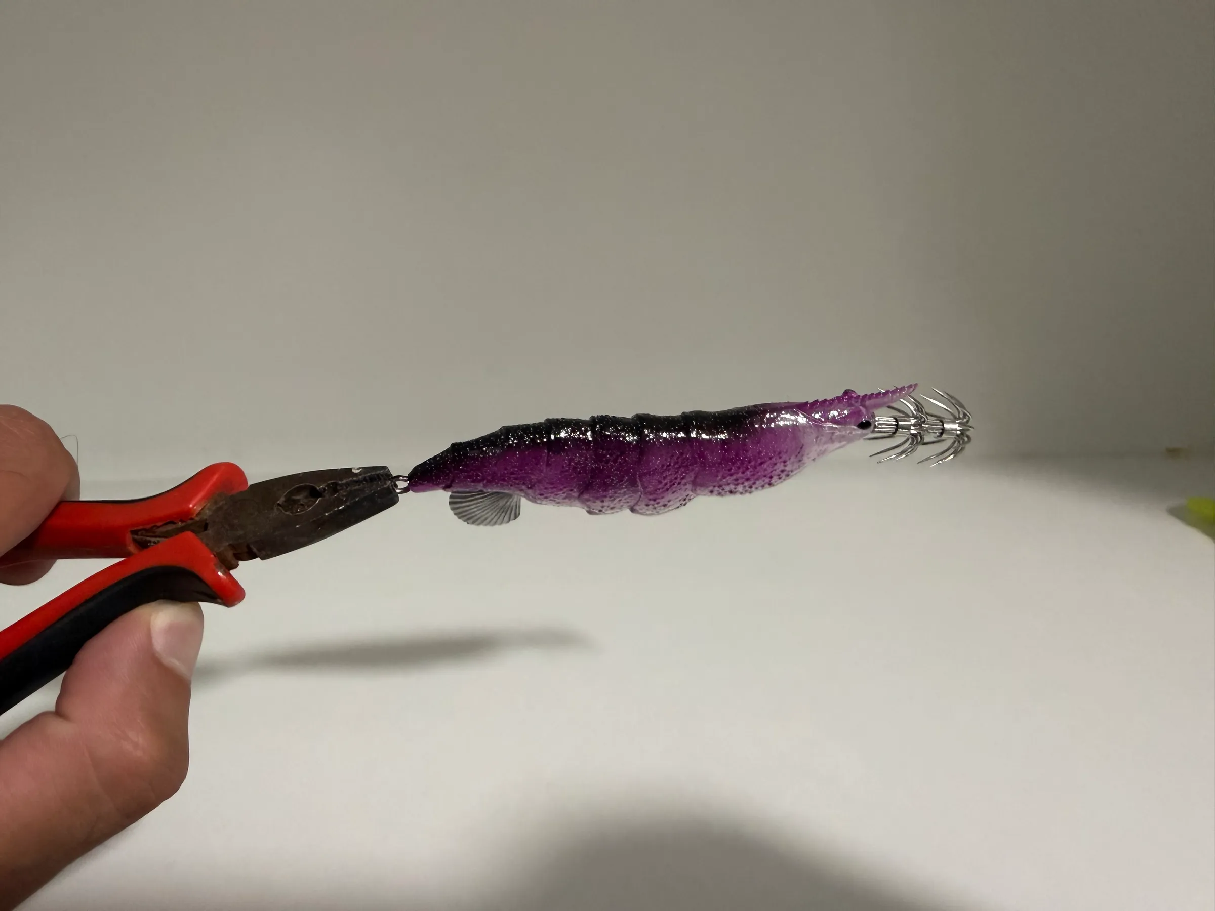 TAFROS prototype held up to check balance and profile during development