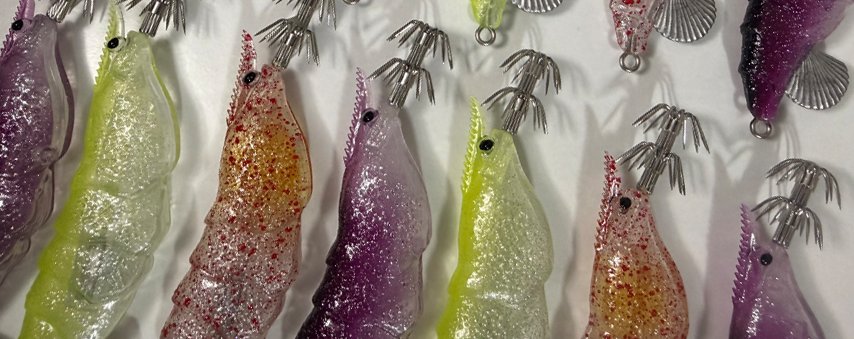 Finished Tafros lures fresh out of paint